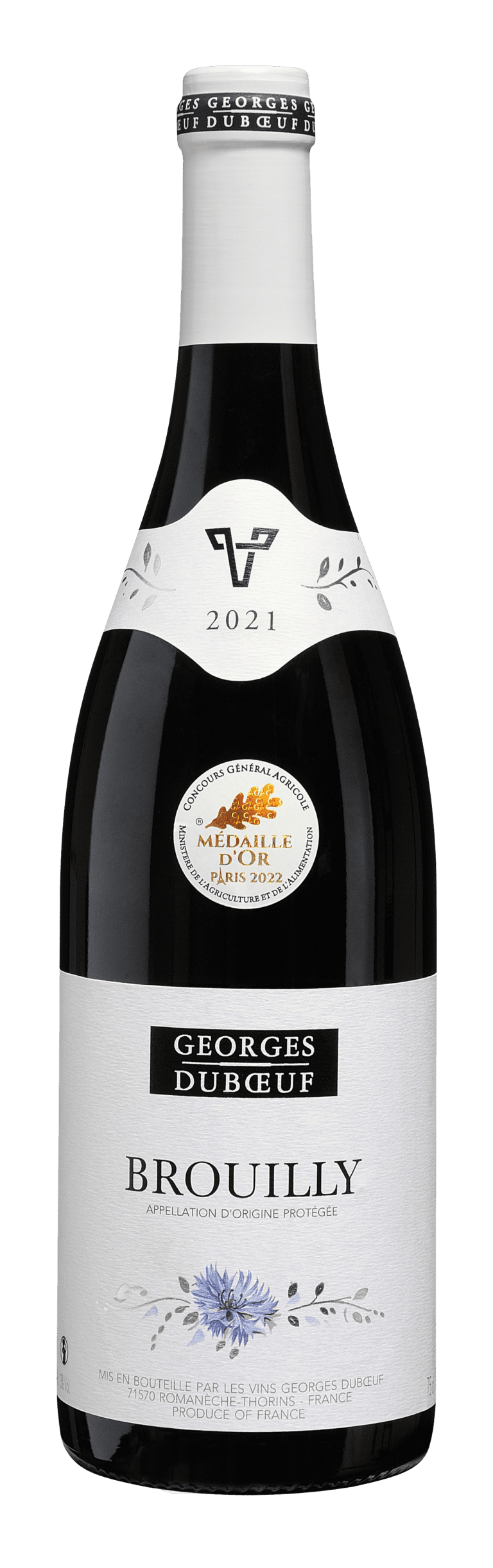 Brouilly 2021 Sélection G. Duboeuf Médaille d'Or Concours Agricole de Paris