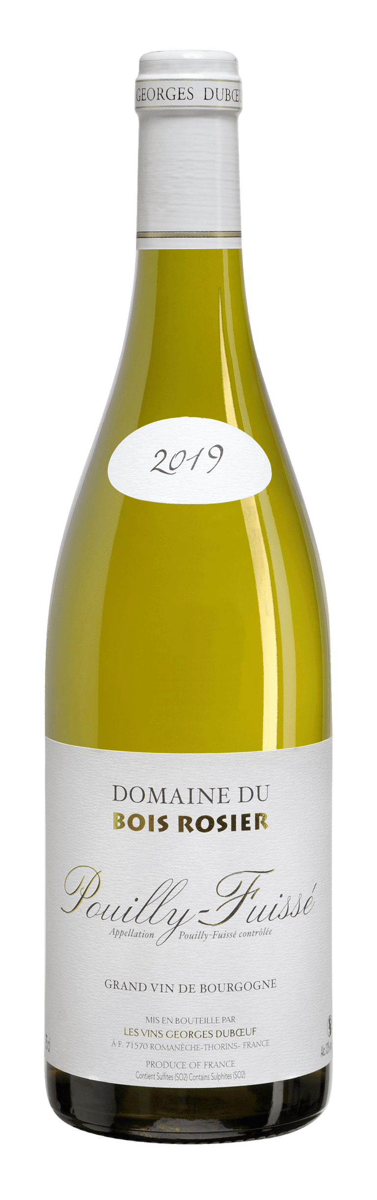 Pouilly-Fuissé 2019 Domaine Du Bois Rosier