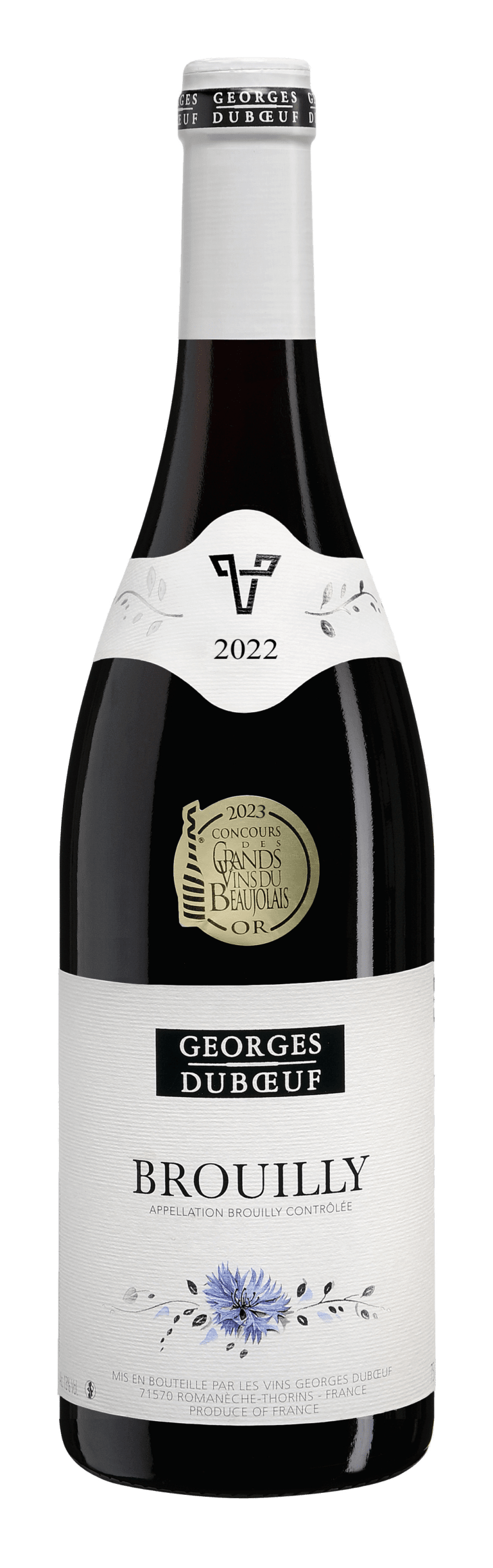 Brouilly 2022 Sélection Georges Duboeuf-Medaille d'Or Concours des Grands Vins du Beaujolais