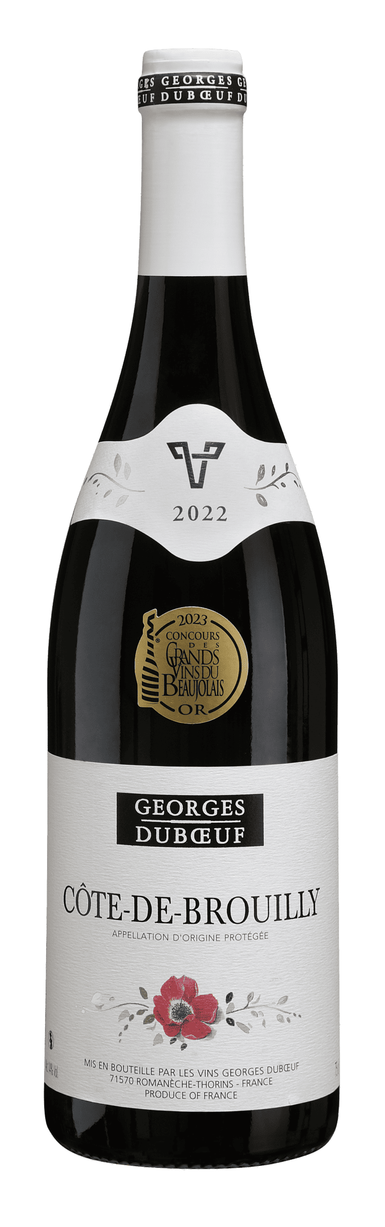 Cote-de-Brouilly Sélection Georges Duboeuf 2022 Médaille d'Or Concours des Grands Vins du Beaujolais