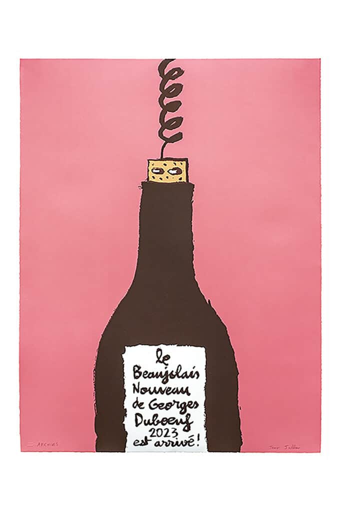 Affiche Beaujolais Nouveau 2023 par Jean Jullien